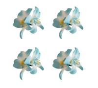 4Pcs Fashion Hibiscus Hair Accessory Clip For Women Girls Casual Prom Hairstyles Hawaiian Beach Wedding
