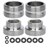 4Pcs Faucet Adapter, Mini 15.5mm Male Thread to 21.5mm Male Thread, M22 to M22 with Gasket, Tap Adapter for Kitchen Sink, Tap Aerator Connector for Water Purifier, Tap Adapter