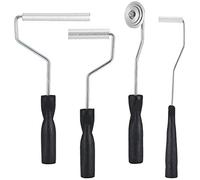 4Pcs Fiberglass Roller Tools Kit Aluminum Alloy Fiberglass Bubble Laminating Roller for Tub Shower Bathtub Boat Repair Resin Laminating Roller Project kit for Mold Resin Composite
