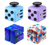 4PCS Fidget Cube,infinity Cube,fidget Cubes for Kids, with 6 Different Functions, Bring You Different Pleasures and Are Suitable for Classrooms, Offices and Homes.