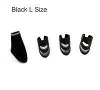 4Pcs Finger Picks Set for Acoustic and Electric Guitar, 2 Sizes (for M and L), White and Black, Plastic Fingerpicks for Stringed Instruments