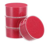 4pcs Finger Wet Sponge Round Plastic Sponge Moistener