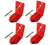 4PCS Fire Extinguisher Bracket, Metal Fire Extinguisher Holder up to 20 Lbs, Wall Mount Bracket with Screws Holder Wall Mount