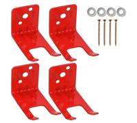 4Pcs Fire Extinguisher Bracket, Wall Holder Hanger for All Extinguishers with Valve Slots, Ideal for Home, Office, School Safety