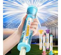 4PCS Firework Water Gun, Glowing Rainbow LED Water Blaster, Fireworks Water Pistols for Kids, Pressure Pull-Out Water Guns, Water Squirter Summer Pool Beach Party Toys Gifts for Kids Adults.