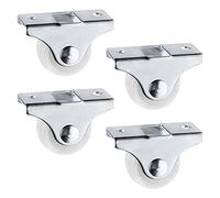 4Pcs Fixed Castor Wheels 25mm Plastic Furniture Replacement Caster Wheel Orienteering Drawer Caster Wheel