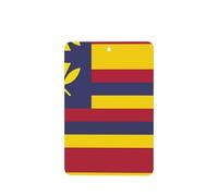4pcs Flag Of The Kingdom Of Hawaii Car Aroma Diffuser Rectangle Hanging Fragrance Tablet Car Interior Decoration Closet Shoe Closet Fragrance Freshener