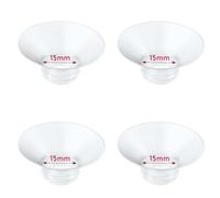4pcs Flange Insert 15mm Compatible with Compatible with Momcozy M9/M6/M5/S12 Pro/V1 Pro/V2 Pro,for Spectra/Medela/MomMed/eufy/Lansinoh/Elvie Breast Pump,Replace for Momcozy Parts