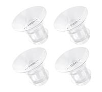 4PCS Flange Insert 15mm Compatible with Momcozy M5/M6/M9/S12 Pro/S9 Pro/V1 Pro/V2 Pro, Spectra/Medela/Elvie/NCVI/TSRETE/eufy/Lansinoh/Paruu/MomMed Breast Pump 24mm Shields/Flanges