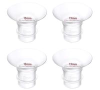 4PCS Flange Inserts 13mm Compatible with Momcozy M9/M6/M5/S12 Pro/S9 Pro/Medela/Spectra/Lansinoh/eufy/S21 24mm Breast Pump,Reduce 24mm Tunnel Down to Correct Size