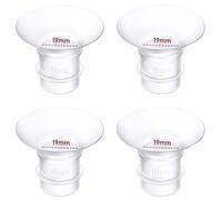 4PCS Flange Inserts 19mm Compatible with Momcozy M9/M6/M5/S12 Pro/S9 Pro/Medela/Spectra/Lansinoh/eufy/S21 24mm Breast Pump,Reduce 24mm Tunnel Down to Correct Size