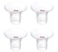 4PCS Flange Inserts 21mm Compatible with Momcozy M9/M6/M5/S12 Pro/S9 Pro/Medela/Spectra/Lansinoh/eufy/S21 24mm Breast Pump,Reduce 24mm Tunnel Down to Correct Size