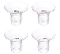 4PCS Flange Inserts 22mm Compatible with Momcozy M9/M6/M5/S12 Pro/S9 Pro/Medela/Spectra/Lansinoh/eufy/S21 24mm Breast Pump,Reduce 24mm Tunnel Down to Correct Size