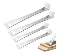 4PCS Flat Pry Bar Set 7 Inch and 10 Inch Stainless Steel Pry Tool Kit, Portable Trim Puller Tool for Removing Nails, Mouldings, Scraping and DIY Renovation
