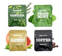 4Pcs Flavoured Filter Tips, Anxiety Breathing Necklace Core Refills for Breathing Necklace, Flavoured Air Inhaler for Breath Practice, Calming, Relaxation