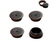 4PCS Flexible Desk Grommet,50mm/2 inch Desk Grommet Aperture,Data Cable Storage and Sorting Tools,Wire Cord Cable Grommets Hole Cover,for Office PC Desk Cable Cord Organizer (Brown)