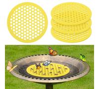 4pcs Floating Bee Island, 7.87Inch Bee Watering Station, insectts Drinking Water Maker, Butterfly Beefeeder Drinker, Safe Pollinator Butterfly Waterer for Feeding Bath Garden Outdoor Use