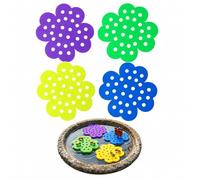 4PCS Floating Bee Island,Bee Watering Station,Floating Bees Watering Station for Hive Butterfly Drinking,Bees Water Feeding Tool for Garden,bee Water Feeder,bee Drinking Stations,FloatingBee Island