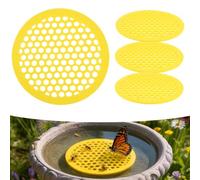 4Pcs Floating Bee Watering Station,7.87 Inch Floating Bee Island EVA Foam Bees Water Feeding Tool Portable Round Butterfly Drinking Station for Outdoor Garden Yard