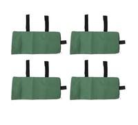 4pcs Flood Sand Bag, Thickened Reusable Zipper Closure Flood Barrier Sandbag Thickened Reusable Rain Wind Flood Barrier with Elastic Band Water Barrier Tube for Door Window Flood C (Verdes)