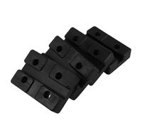 4pcs Floor Jack Rubber Pad, Black Compression Resistant Lifting Accessory | Pinch Weld Protection, Helps Stabilise Vehicles on Uneven Ground, Suitable for Trailer Levelling and Auto Repair Shops