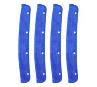 4pcs Floor Squeegee Broom Cover 52x7x1cm Blue Cloth | Absorbent Wrap Cover, Targeted Spot Cleaning, Reusable Choice for Janitorial Staff and Facility Maintenance