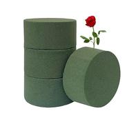 4pcs Floral Foam, Round Flower Foam, Wet & Dry Flower Foam, Bouquet Foam, Floral Arrangement for Weddings and Flower Shops (Green)