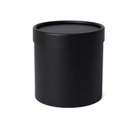 4pcs Flower Box Round Cardboard Gift Boxes Wedding Party Rose Packaging Decoration Valentine's Day Gifts Wrapping For Flowers, Bouquets(Black)