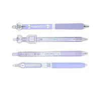 4PCS Flower Design Gel Pen Retractable 0.5MM Black Inks Ergonomic for Journaling Note Taking Smooth Writing Pen