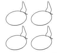 4Pcs Flower Pot Holder Ring, Wall Hook Metal Plant Stand Planters, Round Flower Hanging Hook Bracket, For Outdoor Indoor Garden Balcony(Triangle of 17CM)