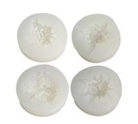 4Pcs Flower Silicone Molds for Making Soap Chocolate Cake Fondant Decoration Epoxy Resin Silicone Molds Christmas Party Supplies