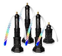 4pcs Fly Fans for Tables, Fly Repellent swatter to Keep Flies Away, Portable Fly Deterrent Spinner for Picnic, Restaurant, Party, Home, BBQ (Black)
