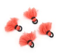 4pcs Fly Fishing Drift Float Indicators Lightweight Yarn Positioning Floats Bobbers for Fishing Lovers (Orange)