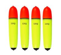 4Pcs Foam Fishing Float Floating Buoyancy 10g-120g Slip Bobber Elastic Tackle Easy To Use Foam Fishing Float