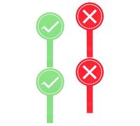 4pcs Foam Handheld School Voting Board Game Answer Paddle