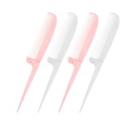 4pcs Folding Hair Parting Combs Plastic Fine Tooth Tail Comb | Easy Portability, On-the-go Touch-ups and Holiday Use, Suitable for Hair Types, Family and Friends