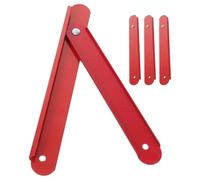 4pcs Folding Ladder Hinge Assembly, 56cm Red Support Rod for Stability | Galvanized Steel and Aluminium Alloy, Dual-use Switch Buckle, Easy Disassembly, for Folding Ladders, Advertising Stands