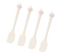 4Pcs Food Grade Silicone Cats Claws Shaped Spatulas Great for Mixing and Serving Nonstick Cooking Tool Kitchen Utensils Baking Elastomer Spatula Set