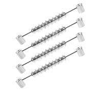 4pcs Foosball Score Keeper Replacement 10 Numbers Silver Hips Beads | Chrome Plated Abacus Style Numbers, Visibility for Recreation Rooms, Billiard and Air Hockey Tables
