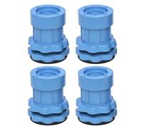 4pcs Foot Washing Machine - Anti-Vibration Stabilizer Pads, Shock Absorption Level | Tank Tread Handle Reduces Noise Movement for Washer
