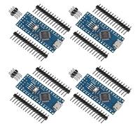 4Pcs for Nano V3.0 ATmega328P Nano Board CH340 5V 16M Micro USB Microcontroller Board with PIN Headers Pin Unsoldered Compatible with Electronics Development Board Nano 328P Nano 3.0