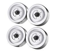 4pcs for Rc Rock Crawler Metal Wheel Rim 1.9 Inch Beadlock For 1/10 Trax/as Trx-4 Axial Scx10 90046 Tamiya Rgt Cc01 D90 D110 Tf2(White A 4pcs)