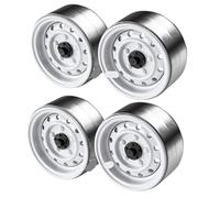 4pcs for Rc Rock Crawler Metal Wheel Rim 1.9 Inch Beadlock For 1/10 Trax/as Trx-4 Axial Scx10 90046 Tamiya Rgt Cc01 D90 D110 Tf2(White C 4pcs)
