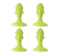 4PCS for tpu Tent Pole Thunder Proof Guard Anti-Static Luminous Night Safety Camping Canopy Awning Support 6mm Hole Outdoor Hiking(Green)