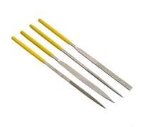 4pcs For Ultra Thin Flat Hand File Set, Emery Needle Files for Metal Jade Grinding, For Precision Small Pocket Filing Tools Assorted Cutter 3x140mm 4x160mm 5x180mm(3x140mm)