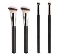 4Pcs Foundation Brush and Concealer Brush Professional Foundation Makeup Brush Kabuki Brush for Blending Liquid Make-Up, Cream, Powder, Blush Under Eye Concealer Create a Flawless Look