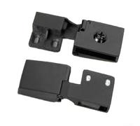 4Pcs Frameless Glass Door Hinges, Glass Cabinet Door Hinges Adjustable Tension Zinc Alloy Hardware for Display Cases Shelves Shower Doors(Black)