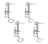 4pcs Free Movement Sewing Foot Set, 2 Closed Toe & 2 Open Toe Large Metal Free Motion Quilting Presser Walking Foot Darning Embroidery Machine Accessories Parts Supplies for Singer, Janome, Babylock