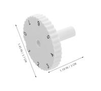 4pcs Freezer Temperature Control Thermostat Knob, White ABS 8mm | Seven Adjustable Positions, Broad Compatibility for Fridge Shafts, Appliance Repair Use, Kitchen Maintenance