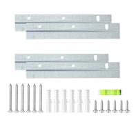 4Pcs French Cleat Picture Hanger,6Inch Z Bar Picture Hanging Brackets,Headboard Brackets,Interlocking Wall Mounting Bracket for Hanging Mirrors,Artistic Painting,Picture Display,Artwork.